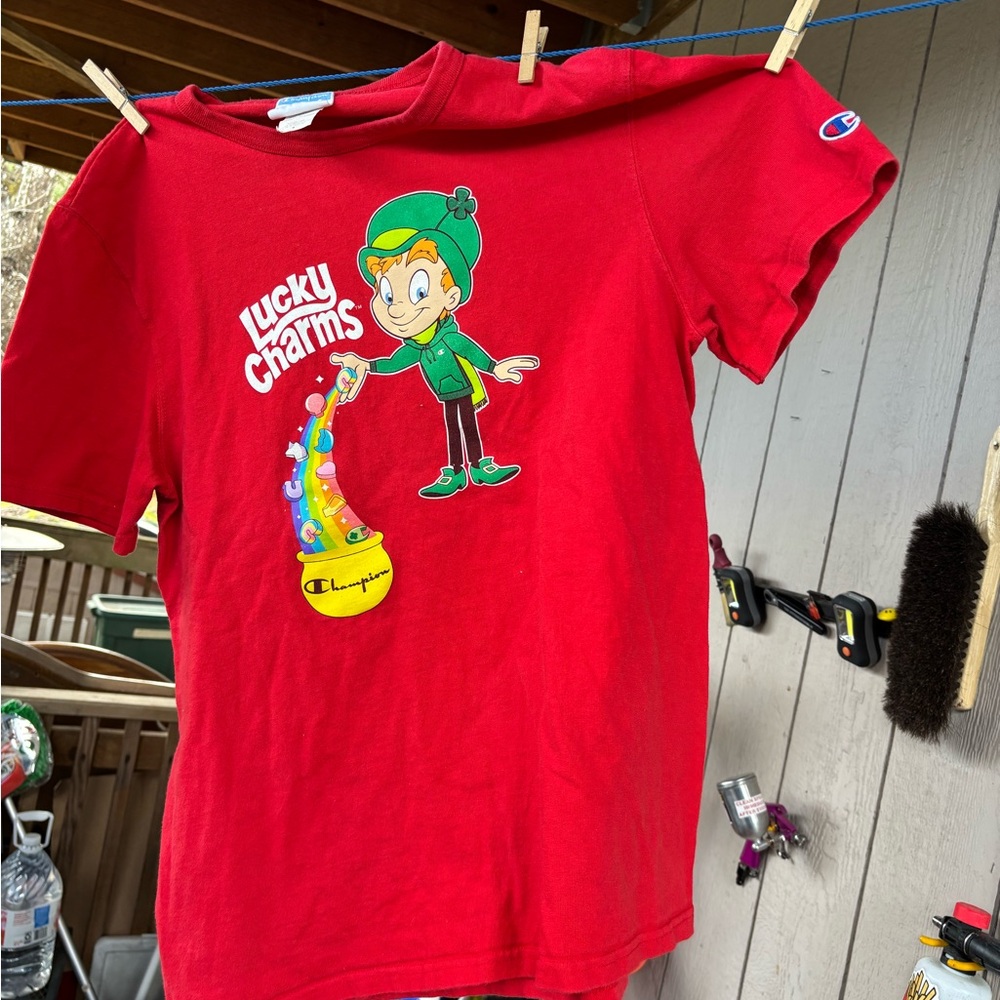 Champion Red Lucky Charms Graphic T-Shirt